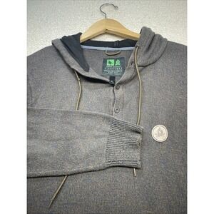 Hippy Tree Nomad Division Hoodie Men's XL Brown Knit Pocket Outdoor